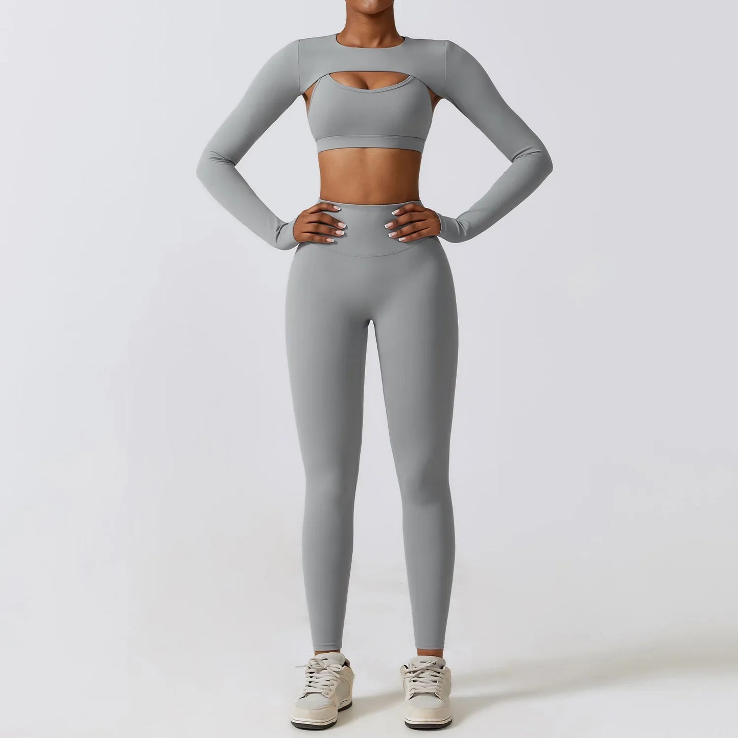 Pilates Pullover 3 Piece Yoga Set