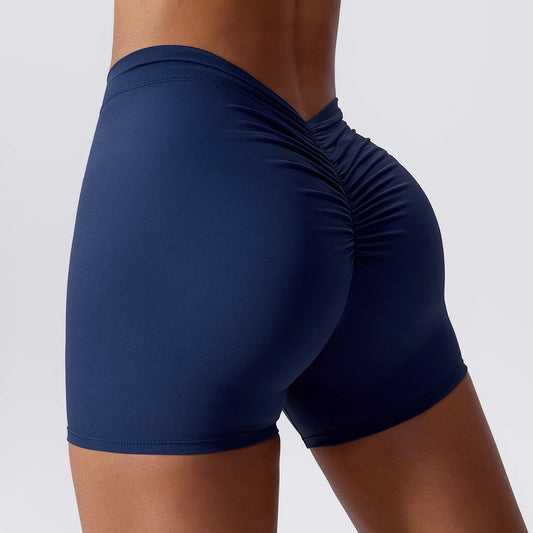 Sports Women's Stretch Exercise Seamless Fitness Yoga Scrunched Butt Shorts